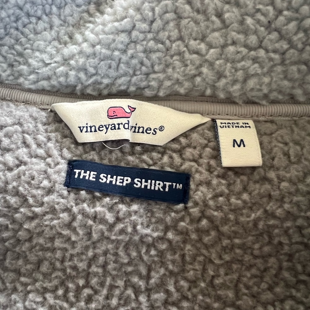 Vineyard Vines Fleece Shep Shirt - sz M - Picture 7 of 9
